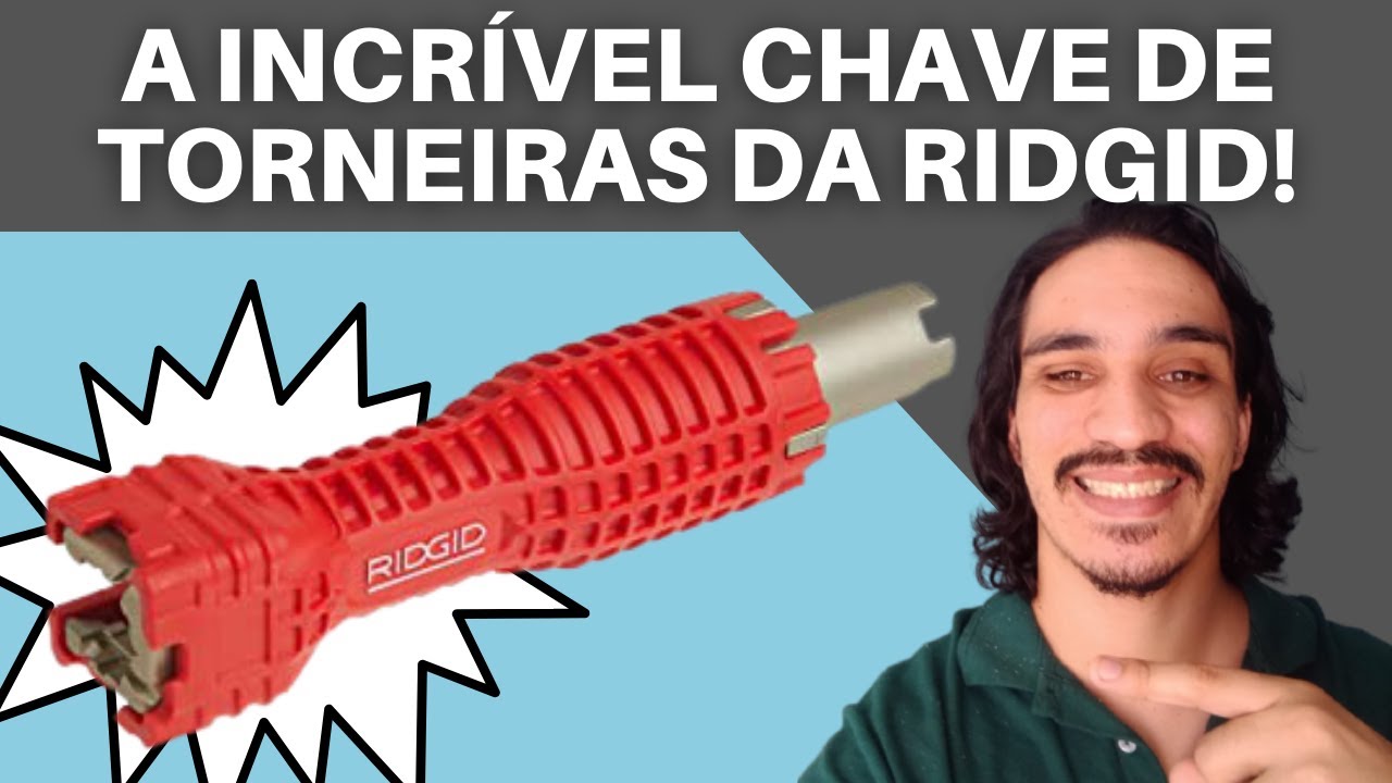 CONHEÇA A CHAVE DE TORNEIRAS DA RIDGID!
