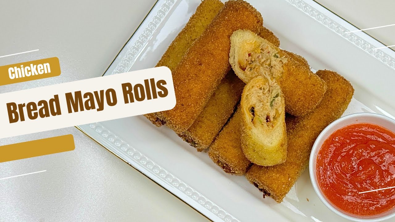 Chicken Bread Mayo Rolls | Crispy Cheesy Bread Rolls | Ramadan/Eid Recipes EP: 9 | Chicken Snacks