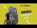 Mochila 🎒 75 litros ideal para VIAJES ✈ Y CAMPING 🏕