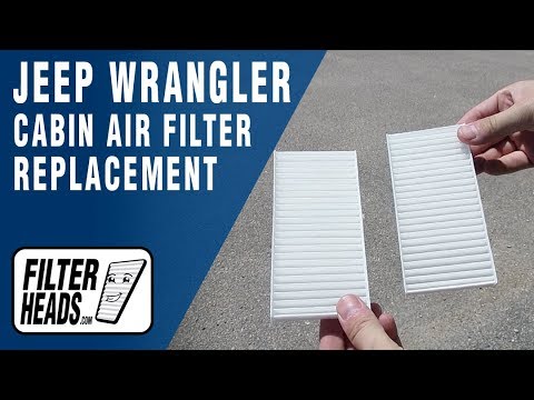 How to Replace Cabin Air Filter 2015 Jeep Wrangler - YouTube