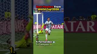 Best Headers From World Cup 2026🎯⚽