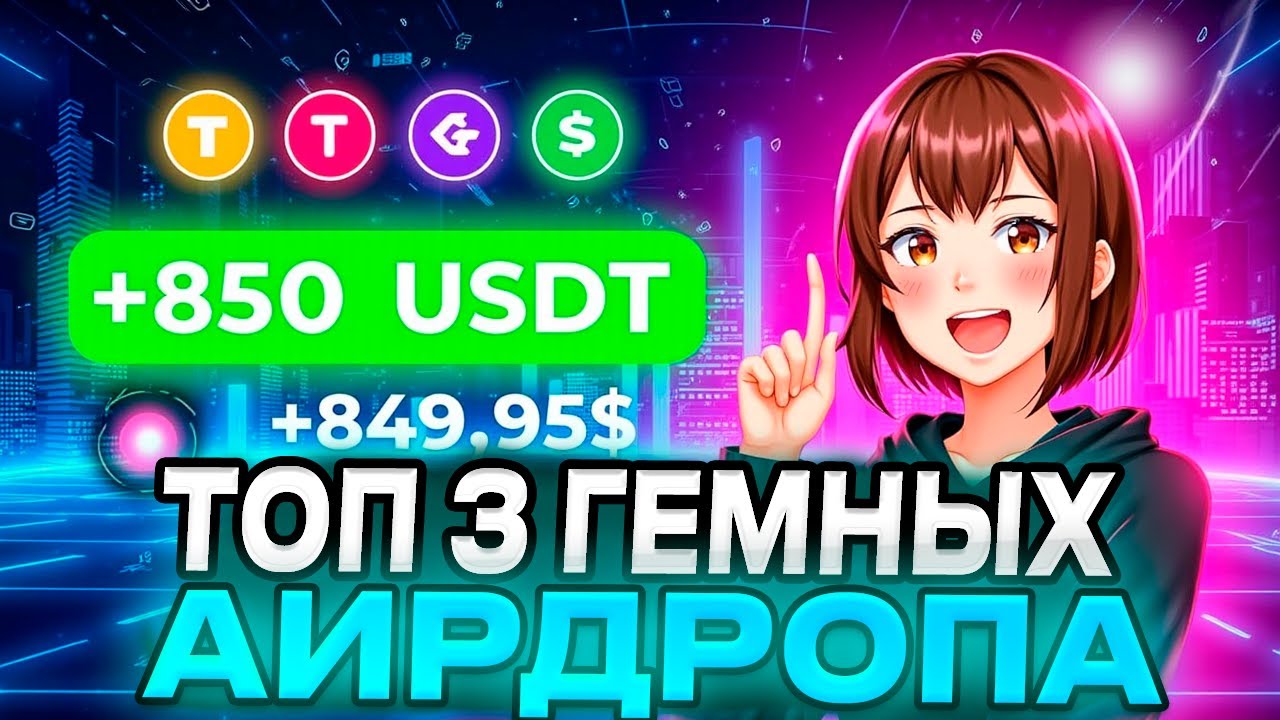 Лучшие АИРДРОПЫ 2025 | ТОП 3 КРИПТО ПРОЕКТА | MONAD, ACURAST, DEPINED | ОБЗОР