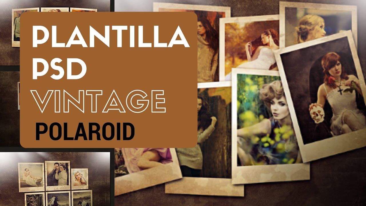 tutorial photoshop collage polaroid vintage youtube polaroid collage template