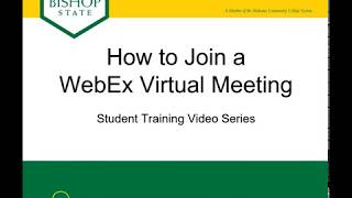 How to Join a WebEx Virtual Meeting