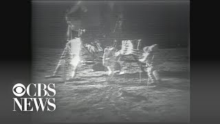 Apollo 11 astronauts plant flag on the moon on July 20, 1969 screenshot 5