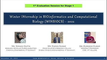 WINBIOCB2022: Feedback and Evaluation of Stage 1 Submission