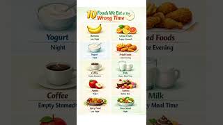 Foods You Eat At Wrong Time | Diet Tips #healthtips #healthyeating #healthdiet
