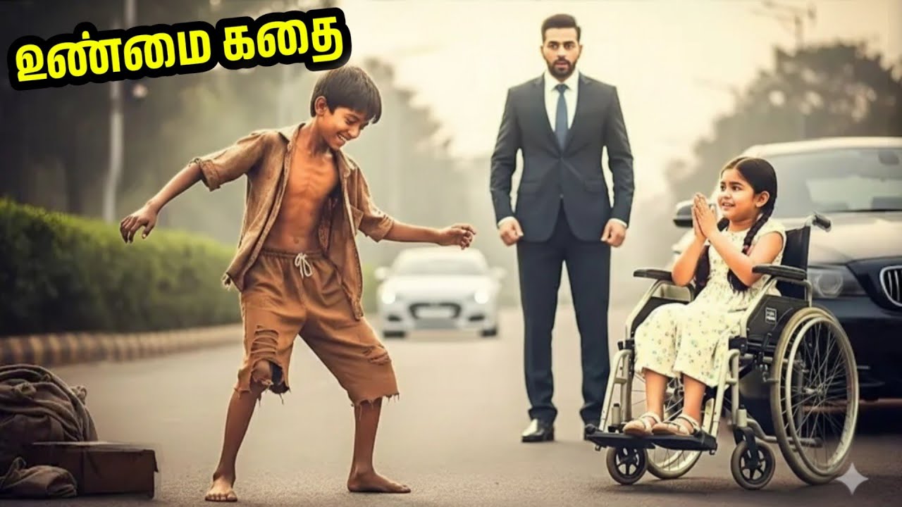 ஒரு கோடீஸ்வரர், வீடற்ற சிறுவன் நடனமாடி தனது ஊனமுற்ற மகளை சிரிக்க வைப்பதைப் பார்த்தார்-அடுத்த...