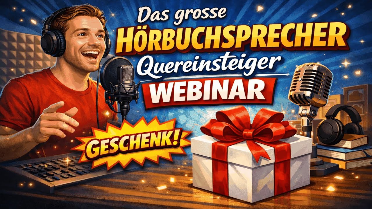 Das grosse Hörbuchsprecher Quereinsteiger WEBINAR