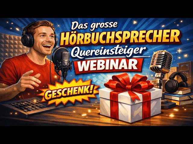 Das grosse Hörbuchsprecher Quereinsteiger WEBINAR