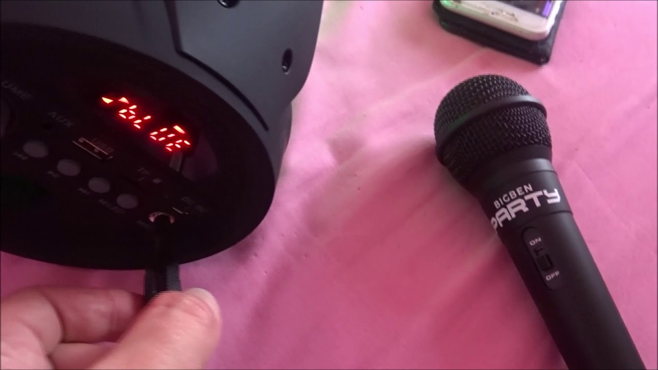 Enceinte Bluetooth lumineuse avec micro Bigben - Party Lite - Enceinte