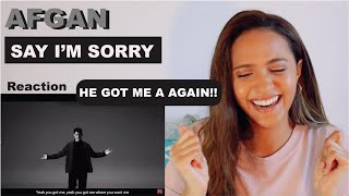 Afgan - say i'm sorry (Official MV) | REACTION!!