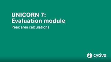 UNICORN™ 7.0 Tutorial: Peak area calculations in a few simple steps