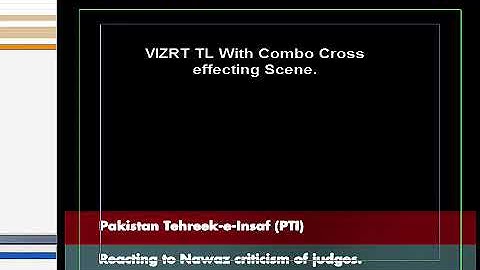 VIZRT TL With Combo Cross effecting Scene