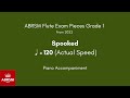 Abrsm flute grade 1 from 2022 spooked  120 actual speed piano accompaniment