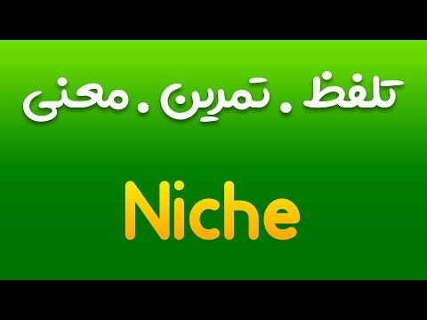 تمرین، تلفظ و معنی جایگاه ویژه، موقعیت مناسب به انگلیسی و فارسی | Niche |