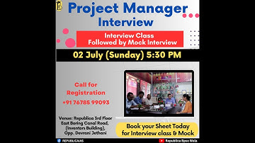 Republica BPSC Wala | Project Manager Interview Program