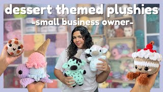 Crocheting Dessert Themed Plushies 🍩🍨🧁🍪 // Crochet with me 🧶Crochet &amp; Chat 🎙️