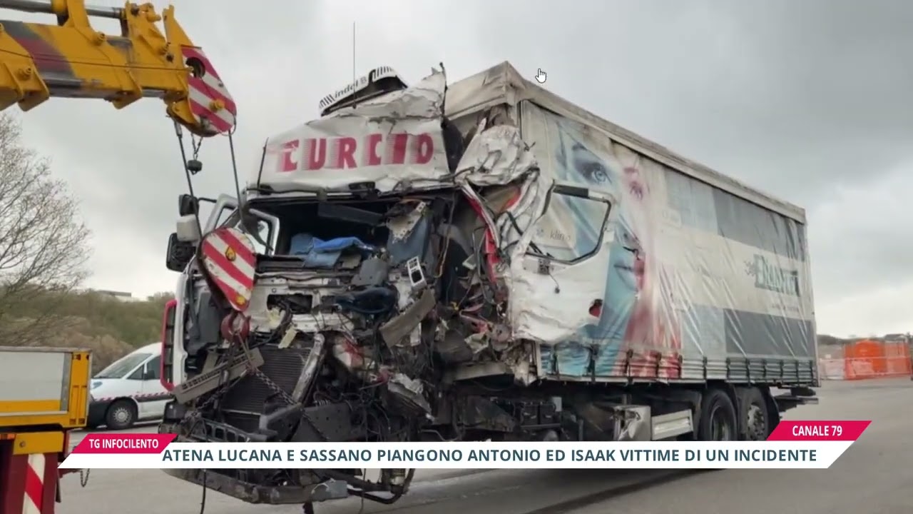 Atena Lucana e Sassano piangono Antonio Caporale ed Isaak Ibrahim vittime di un incidente stradale