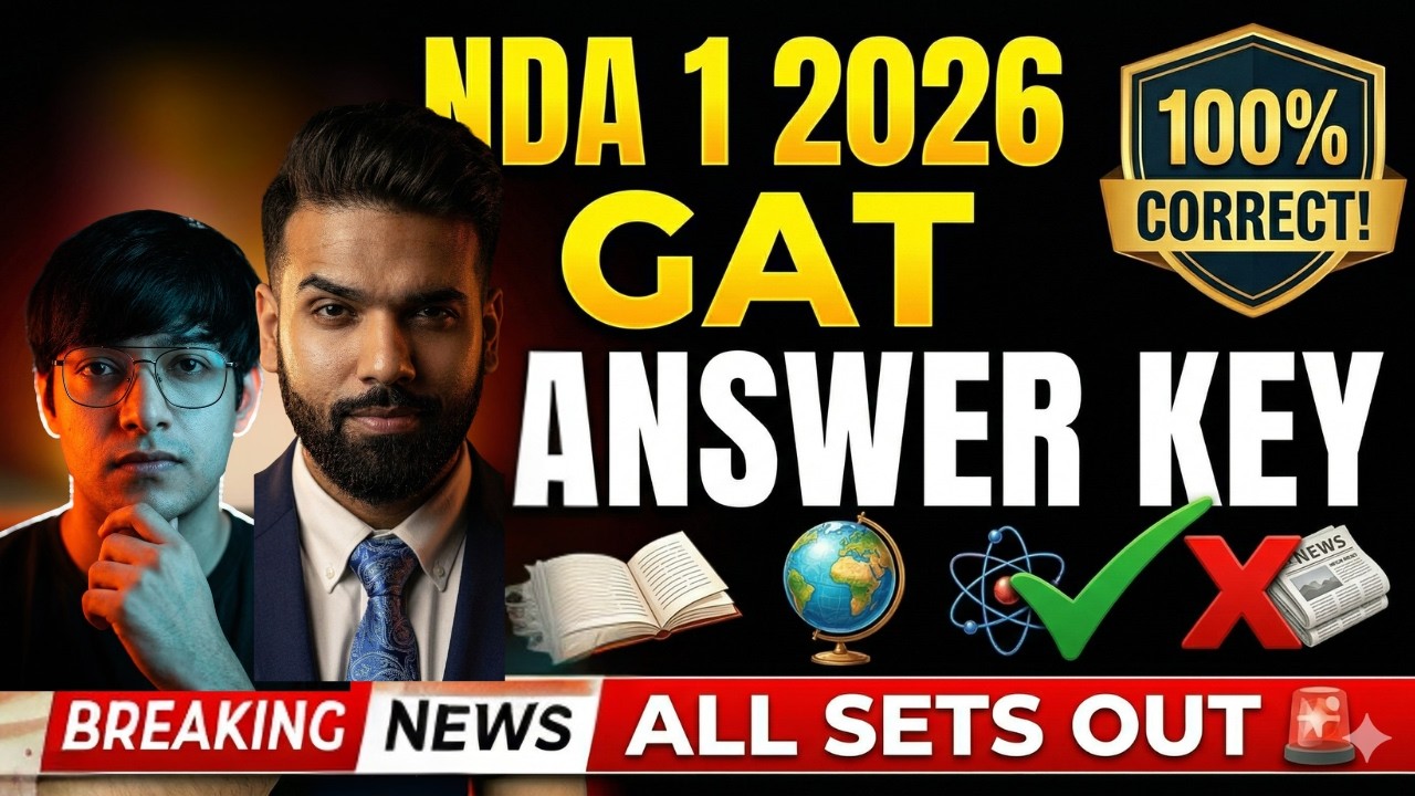 NDA 1 2026 GAT Answer Key (All Sets) 🔥 100% Correct Solutions | Set A B ...