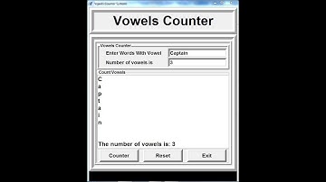 How to Count the Number of Vowels in a Word, a GUI Python Tutorial