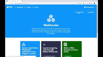 IFTTT Find Webhooks Key