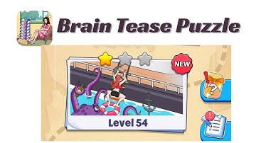 Brain Tease Puzzle Level 54 Walkthrough 🧠 | Step-by-Step Guide | SolutionGuruji