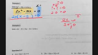 Module 1   L17 Solving Factored Expressions