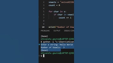 how to count vowels in string ( python for beginners ) #python #strings