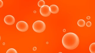 Bubbles abstract | neon orange background | 4k
