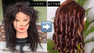 HOW TO MAKE YOUR OLD WIGS LOOK NEW | HOW TO REVAMP AND COLOUR OLD WIGS AT HOME | CHEAP AND EASY