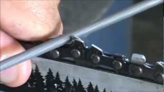 How to sharpen a chainsaw
