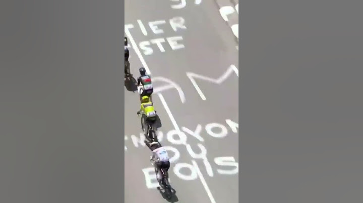 Fan taking a selfie takes down peloton