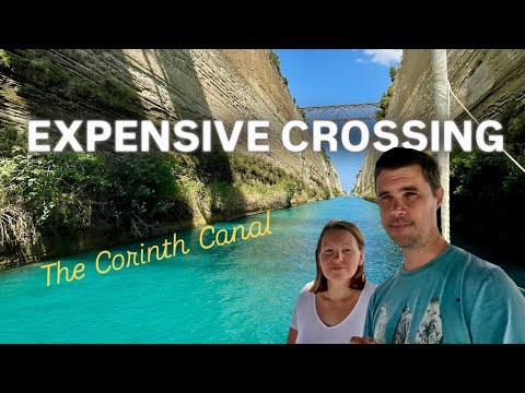 We head through the Corinth Canal on the first day it opened