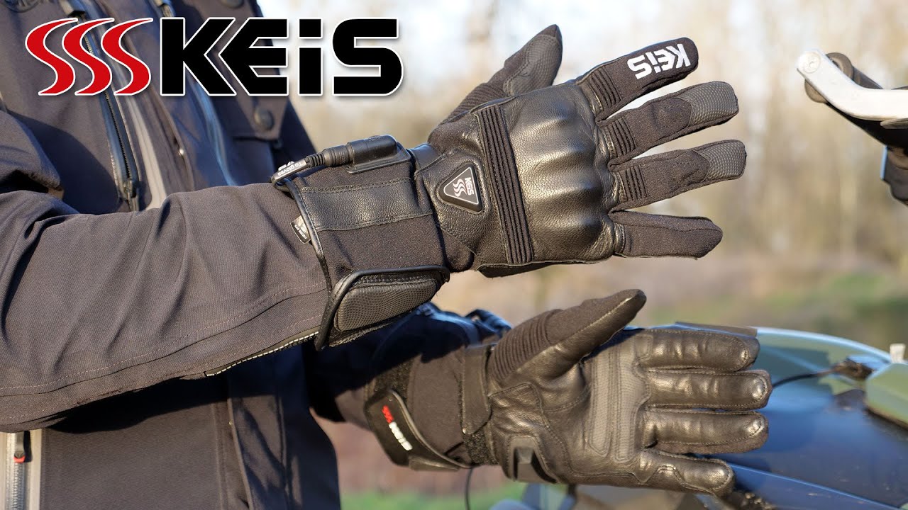 Test des gants hiver chauffants Keis G601 : ils font fi(l) du froid ! -  Motard Adventure