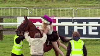 Girl steals horse on ladies day