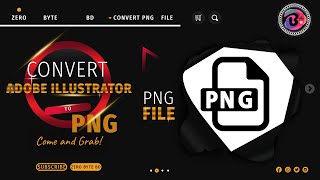 how to export a high resolution transparent background logo convert png with adobe illustrator 2021