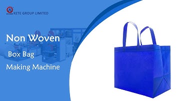 M Bottom Shopping Box Bag丨Non Woven Bag Making Machine
