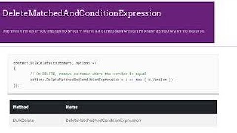 Delete Matched And Condition - Quick review