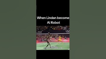 WHEN LIN DAN BECOME AI ROBOT #badminton #ytshorts #shorts #badmintonworld