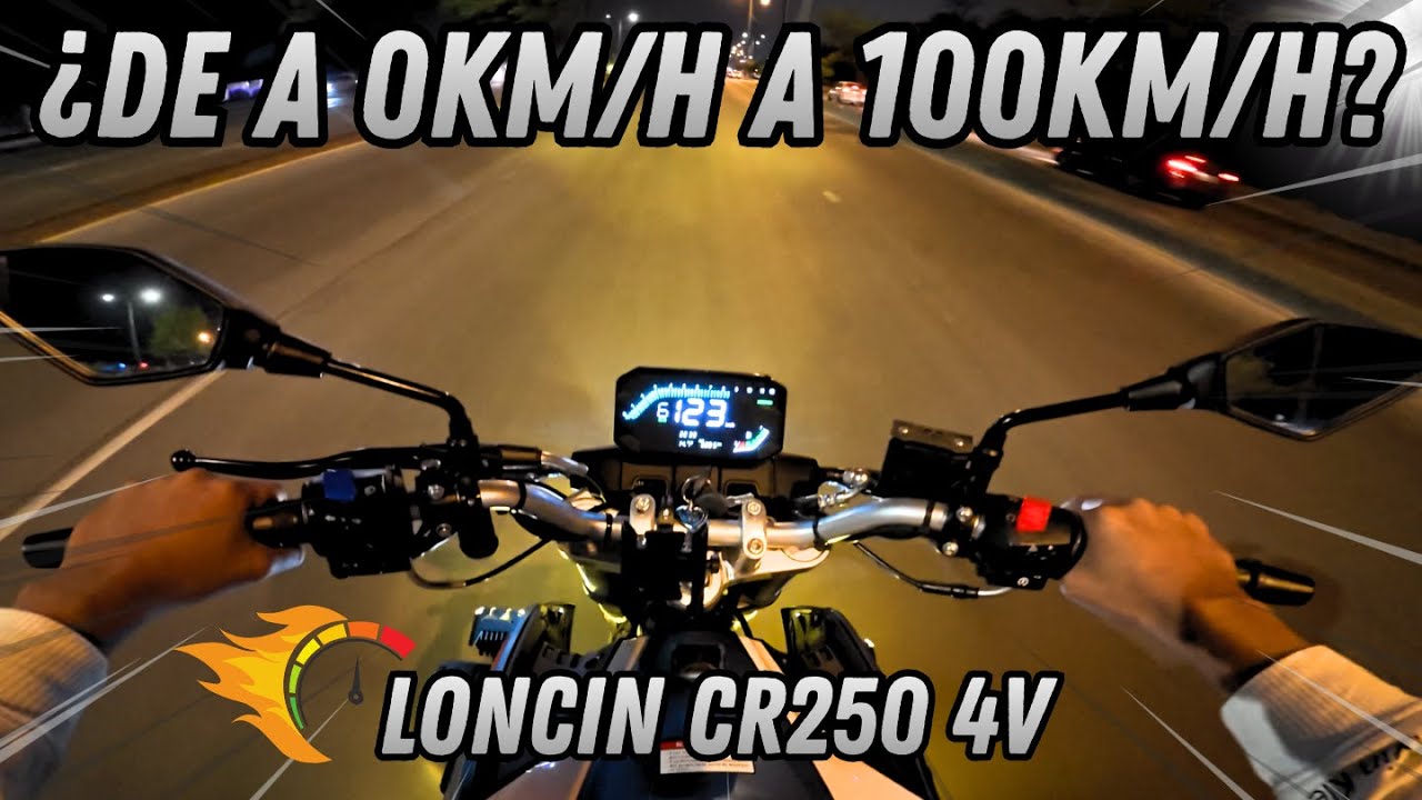 LONCIN CR250 4V | Pruebas a toda velocidad