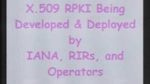 Tutorial: RPKI-Based BGP Origin Validation Workshop - Part 1