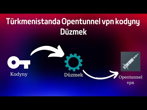 Turkmenistanda isleýan Opentunnel vpn kodyny düzmek !!!