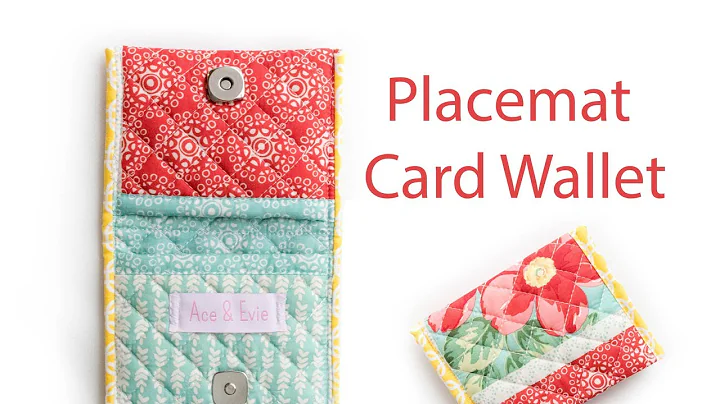How to make a Card Wallet from a Placemat