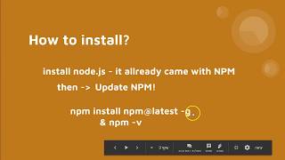 Npm Init Config - קינפוג בסיסי - סרטון שלישי בסדרה