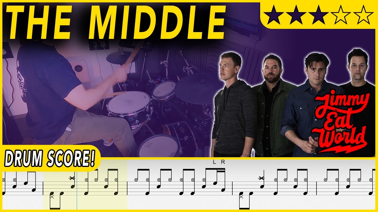 The Middle - Jimmy Eat World | DRUM SCORE Sheet Music | 