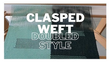 How to Weave Clasped Weft Style A - perfect for doubled warp for balance, on a rigid heddle loom