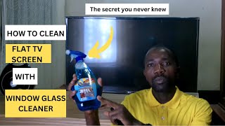 How to clean Flat TV screen with window glass cleaner/ the secret that you never knew. screenshot 5