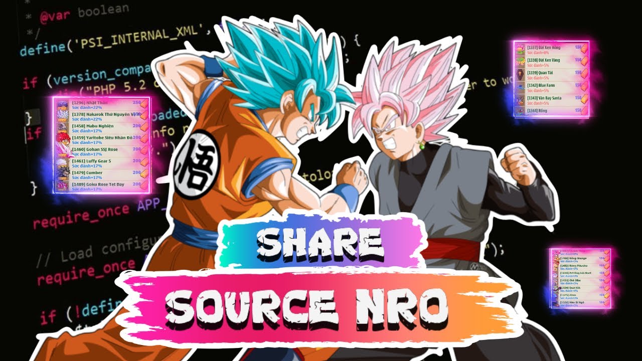 SHARE SOURCE NRO | Đầy Đủ Chức Năng, Có Nhiều Map Mới | TuanNobi - YouTube