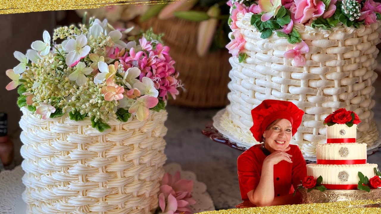 Basket Weave Cake Design 🌻 Best Cake Decorating Tips 🍰 Cakes with